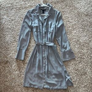 White House Black Market Long Sleeved Striped Dress!